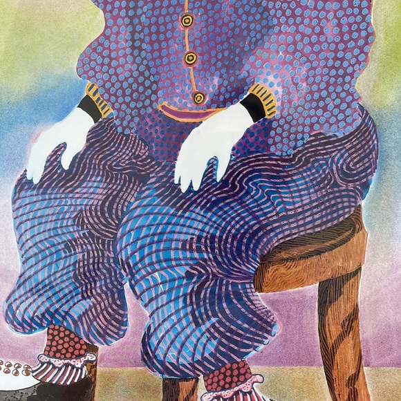 Kathleen A Wilson's 1990 "On the Ball" Print Signed and Dated - Picture 4 of 11